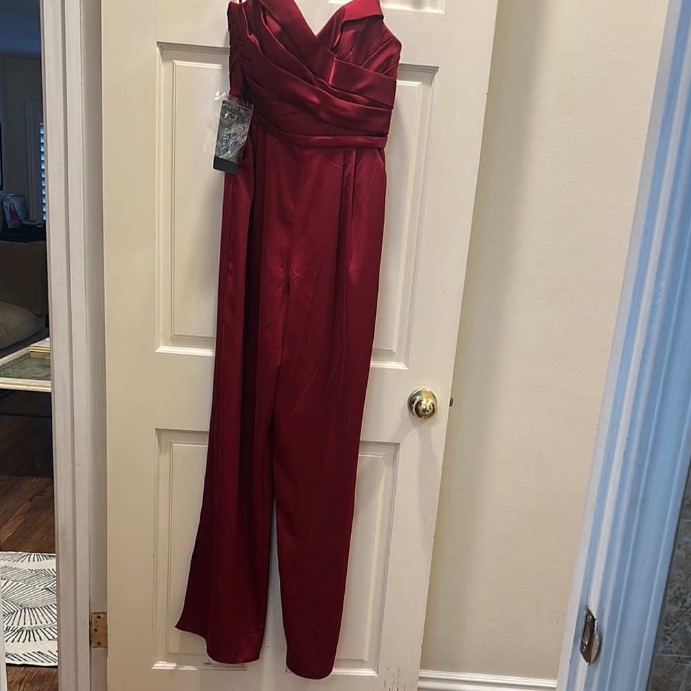 Elegant Red Jumpsuit